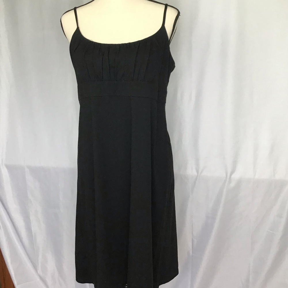 Loft Cotton dress with pleated front